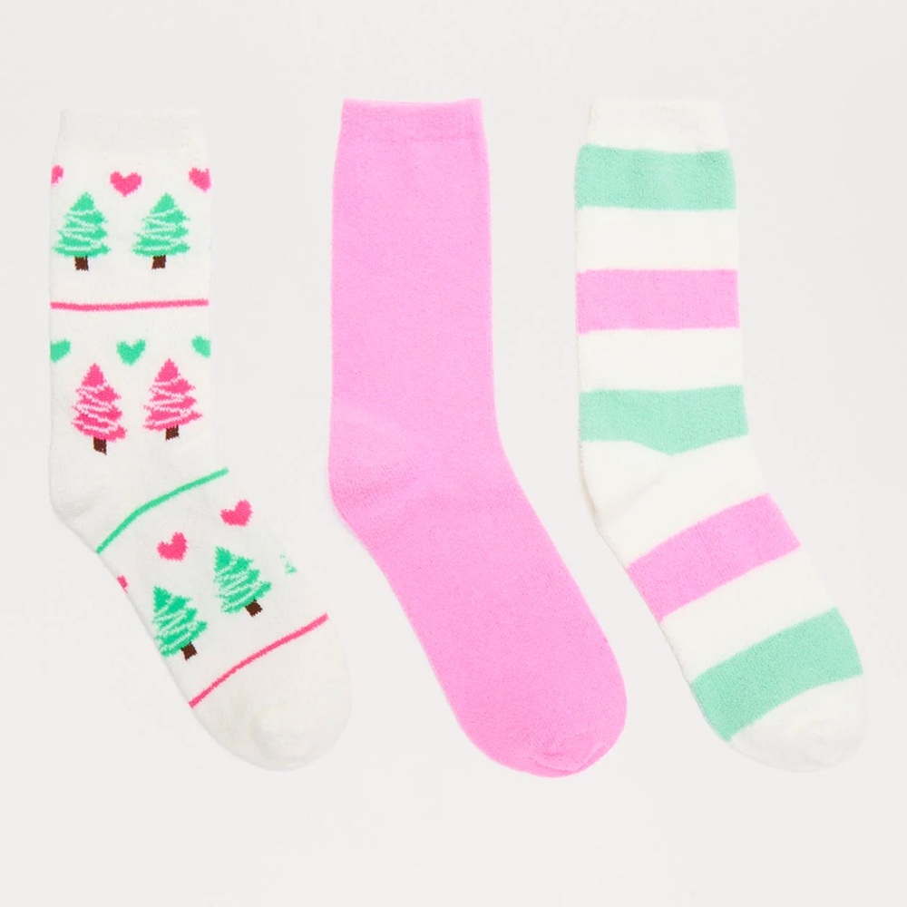 OS Christmas Soft 3 Pack Socks
